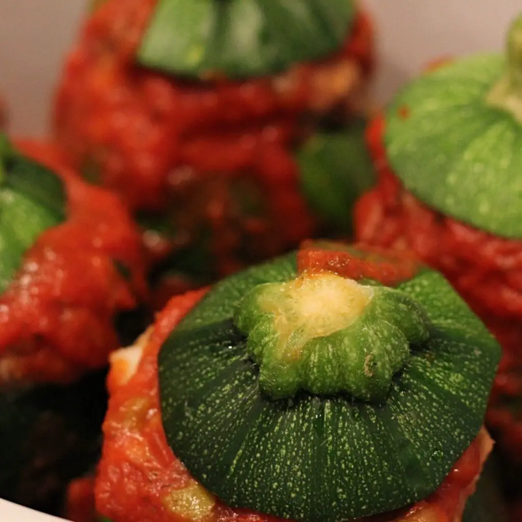 crockpot turkey meatloaf in zucchini balls