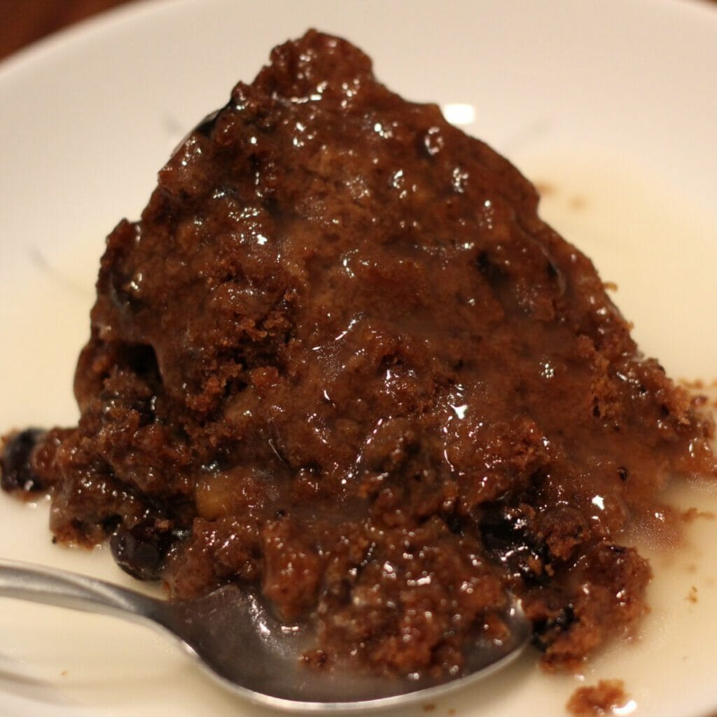 Grandma's traditional suet pudding recipe with a vanilla hard sauce