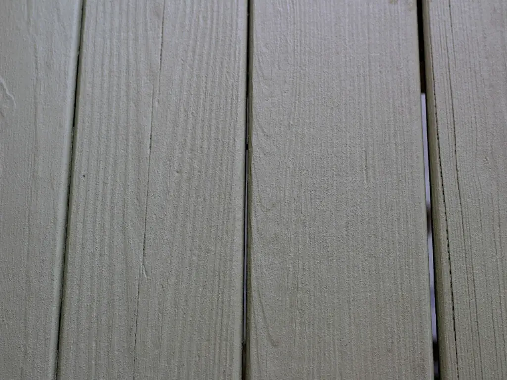 porch boards painted with cabot deck correct one year later