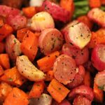 roasted radishes and carrots: a sweet side dish
