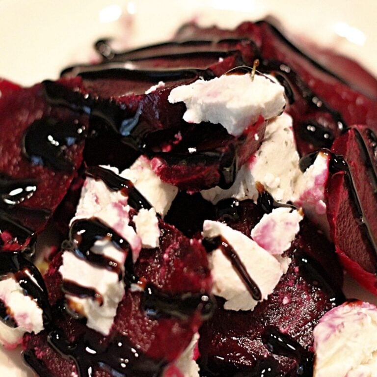 roasted beets with goat cheese