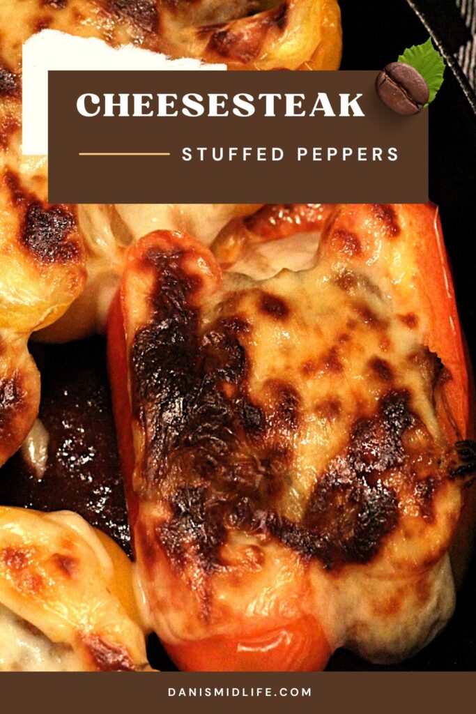 Pinterest pin on stuffed peppers