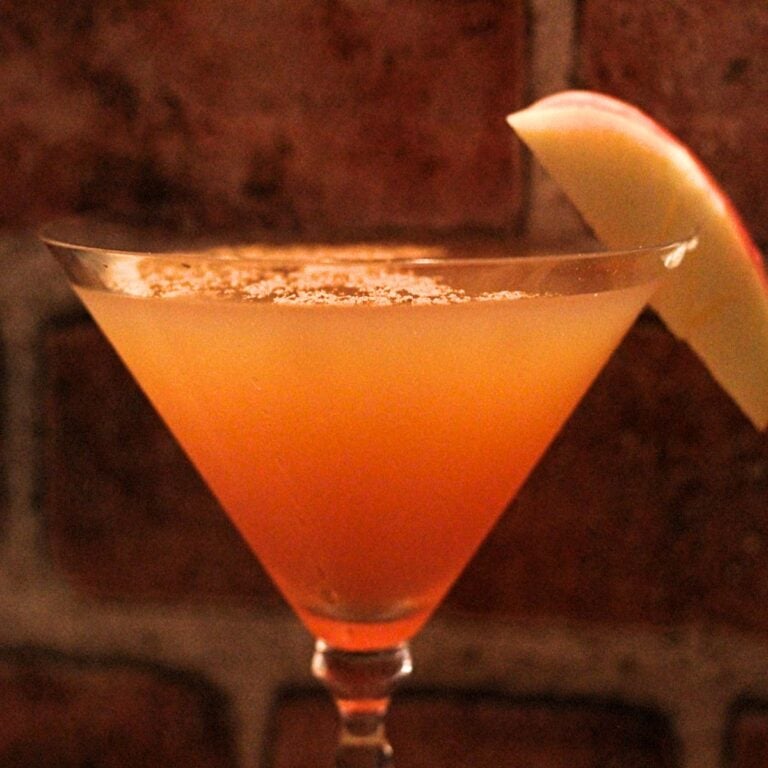 caramel apple cider martini