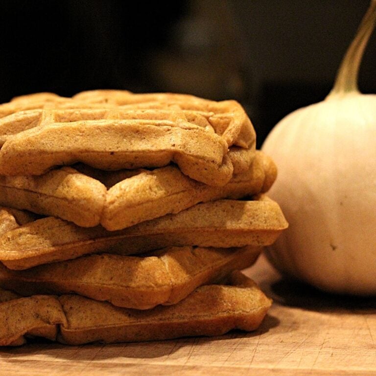 sourdough pumpkin waffles