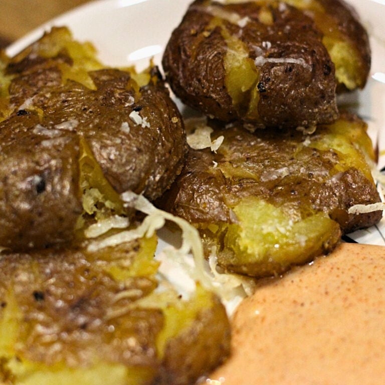 crispy smashed potatoes