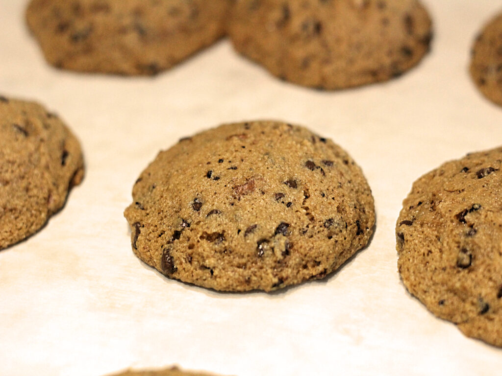 baked chocolate chip cookies