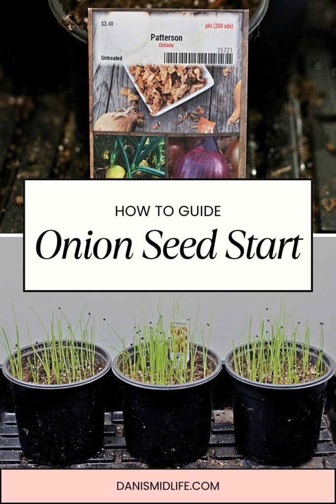 Pinterest pin on how to start onion seeds