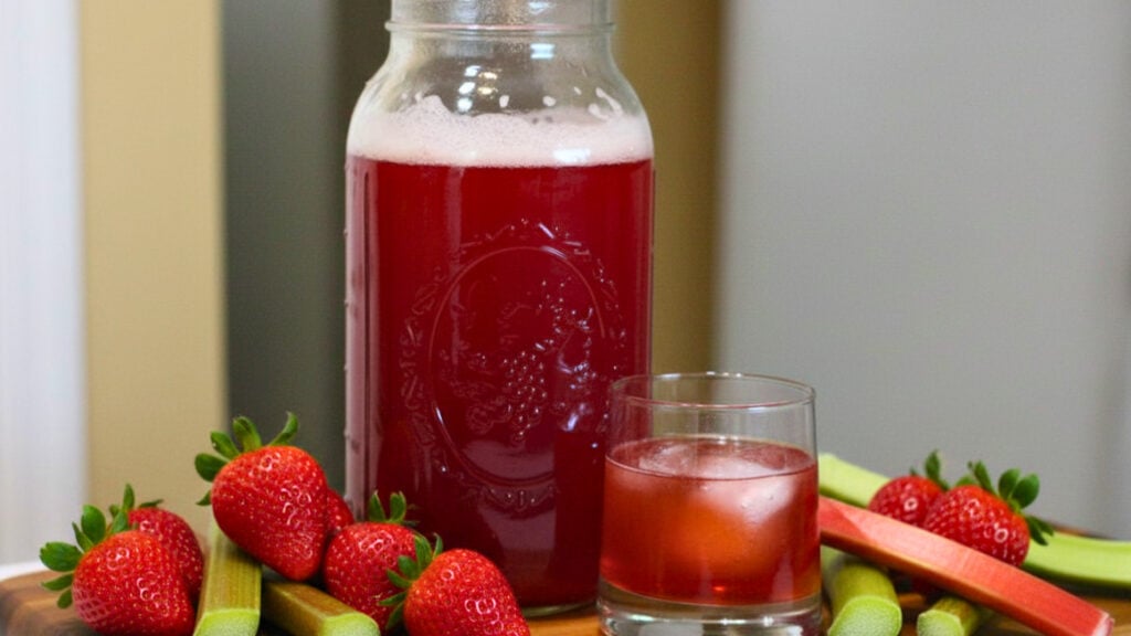strawberry rhubarb tea