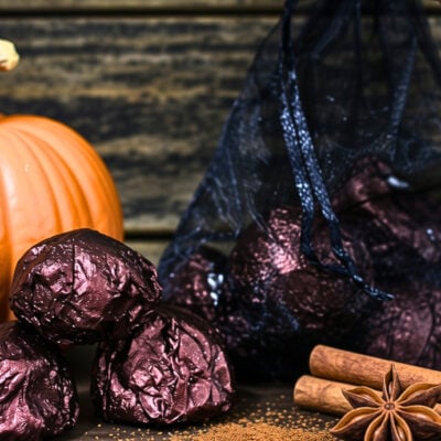 pumpkin spice bath truffles