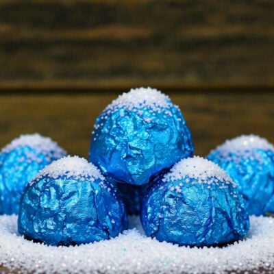 sparkling snow bath truffles