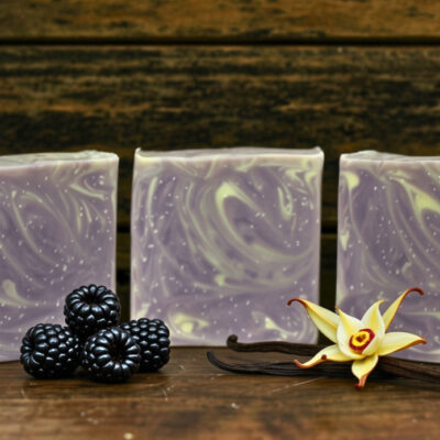 black raspberry vanilla bar soap