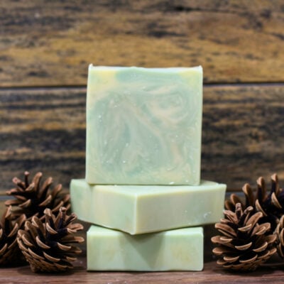 roasted pine cone goat milk soap